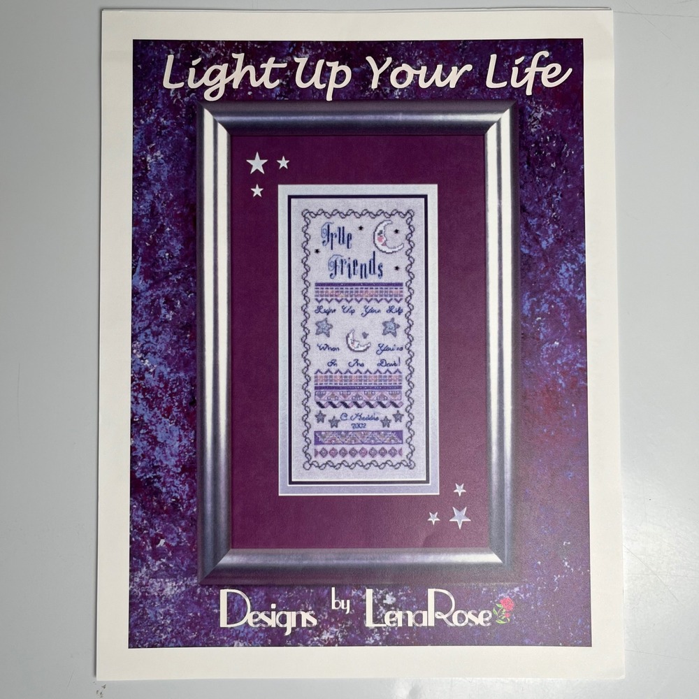 VTG Designs by Lena Rose True Friends Sampler Cross‎ Stitch Pattern Chart